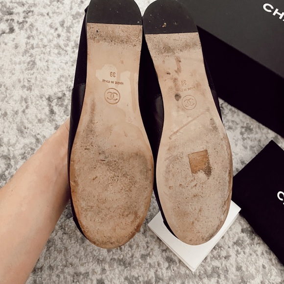 🎉SOLD Chanel 17K flower leather CC loafers flats - Picture 7 of 9